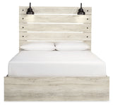 Cambeck King Panel Bed with Chest and Nightstand in Whitewash from Ashley - Luna Furniture