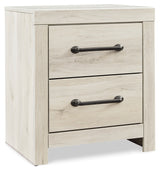 Cambeck Queen Panel Bed with Chest and Nightstand in Whitewash from Ashley - Luna Furniture