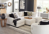 Cambri Chair and Ottoman in Snow from Ashley - Luna Furniture