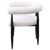 Camden Boucle Upholstered Dining Side Chair Cream (Set of 2) from Coaster - Luna Furniture