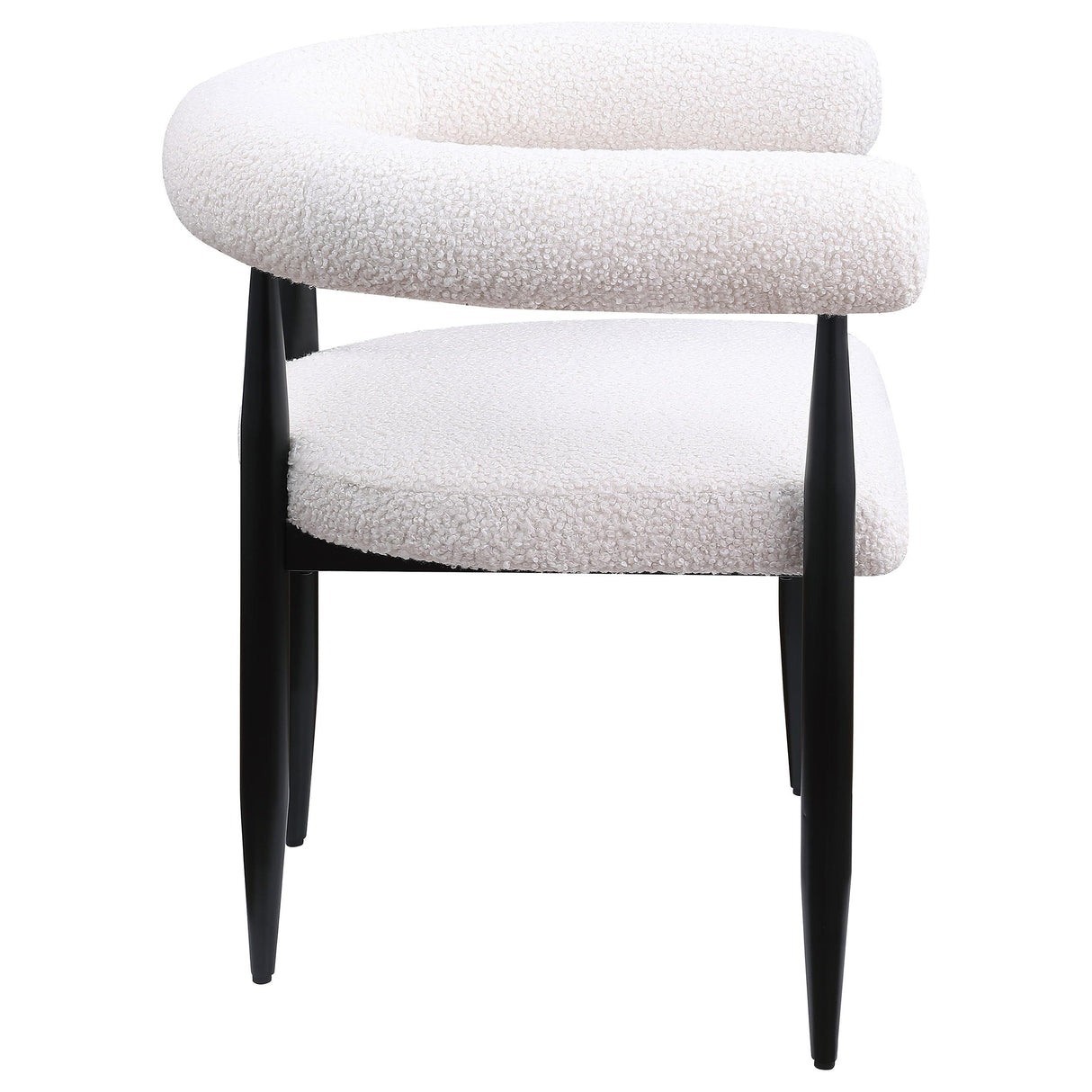 Camden Boucle Upholstered Dining Side Chair Cream (Set of 2) from Coaster - Luna Furniture