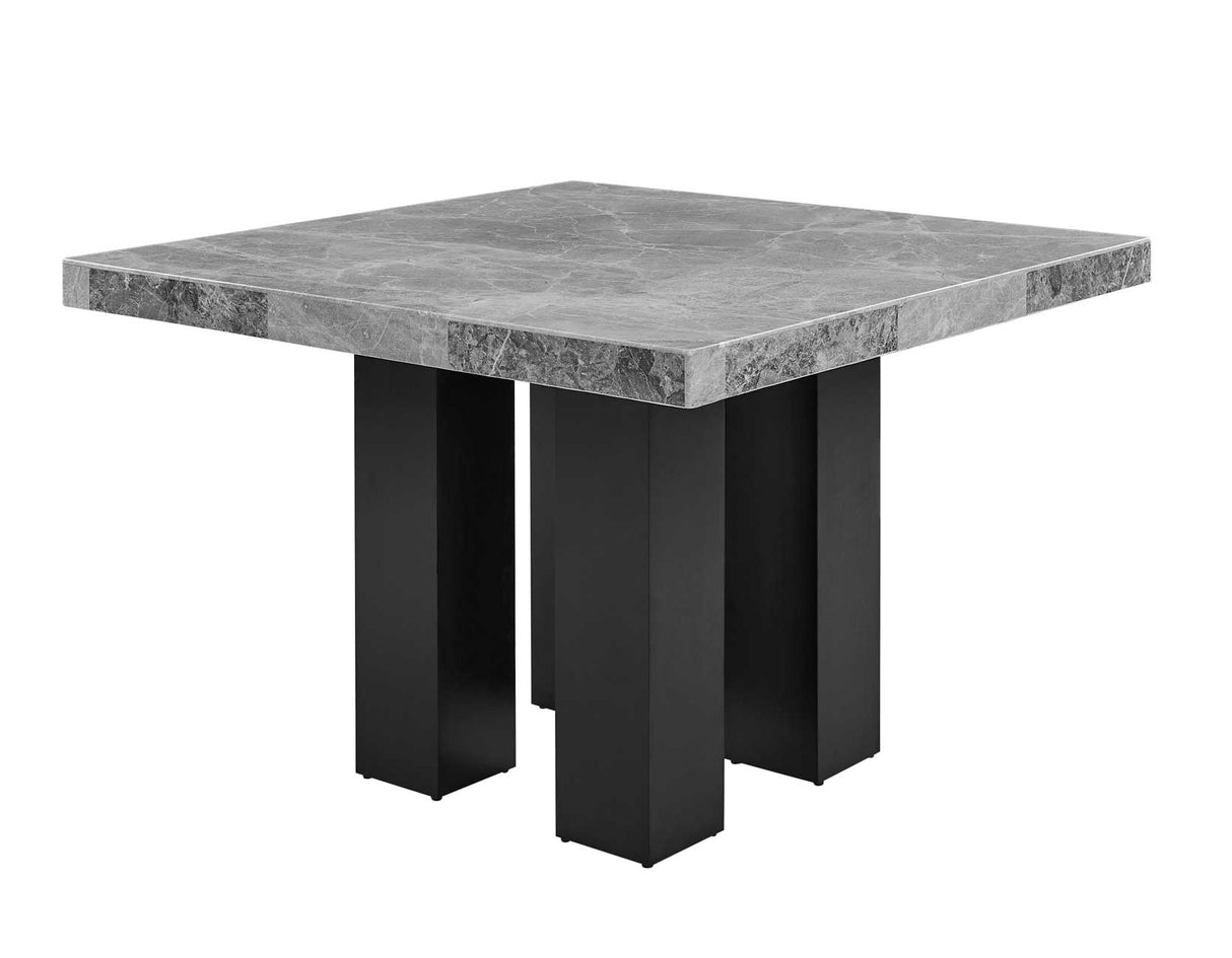 Camila 54 inch Square Gray Marble Top Counter Table from Steve Silver - Luna Furniture