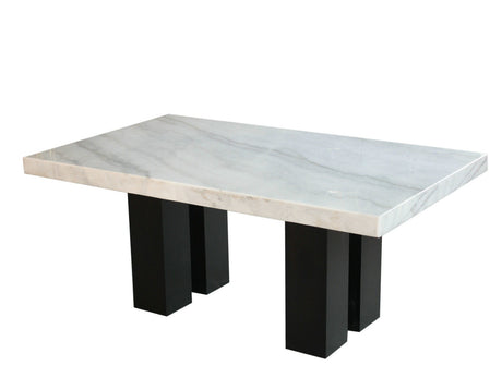 Camila 70 inch Marble Top Dining Table - SET | CM420WT | CM420WB