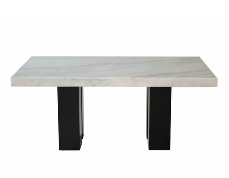 Camila 70 inch Marble Top Dining Table - SET | CM420WT | CM420WB