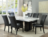 Camila Black PU Side Chair w/Nailheads, Set of 2 from Steve Silver - Luna Furniture