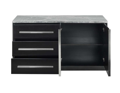 Camila Gray Marble Credenza from Steve Silver - Luna Furniture