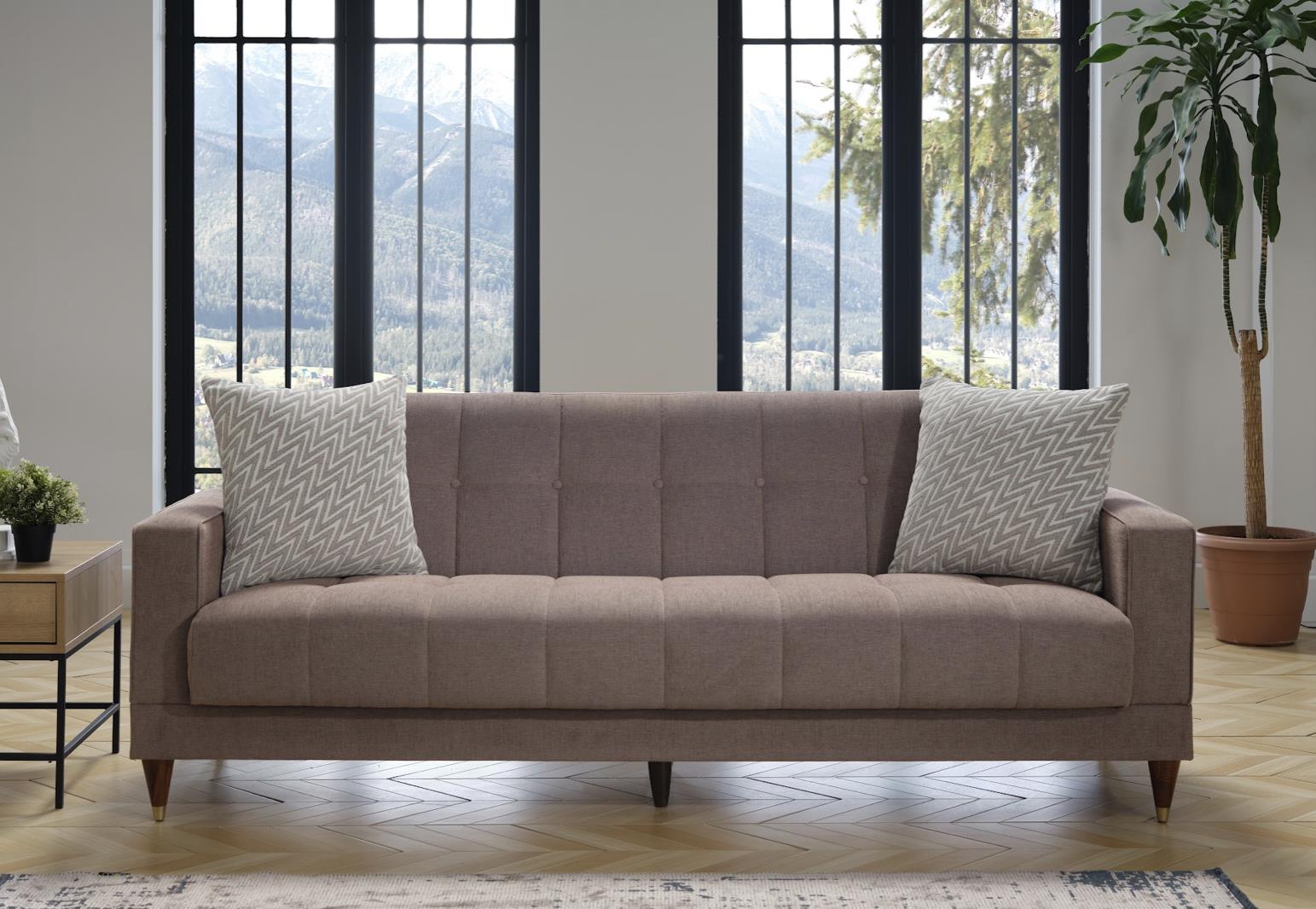 Camilla Mira Mink 3-Seat Sleeper Sofa