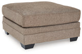 Cannonbrook Nutmeg Oversized Accent Ottoman - 9820108