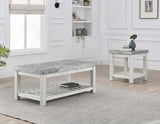 Canova 3-Piece Gray Marble Top Table Set from Steve Silver - Luna Furniture