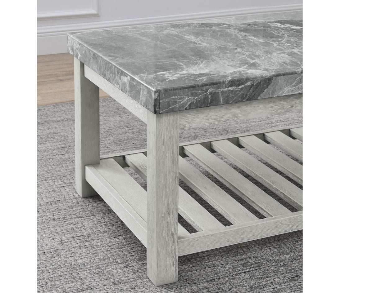 Canova 3-Piece Gray Marble Top Table Set from Steve Silver - Luna Furniture