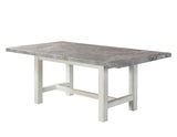 Canova 5-Piece 78-inch Gray Marble Dining Set(Table & 4 Side Chairs) from Steve Silver - Luna Furniture