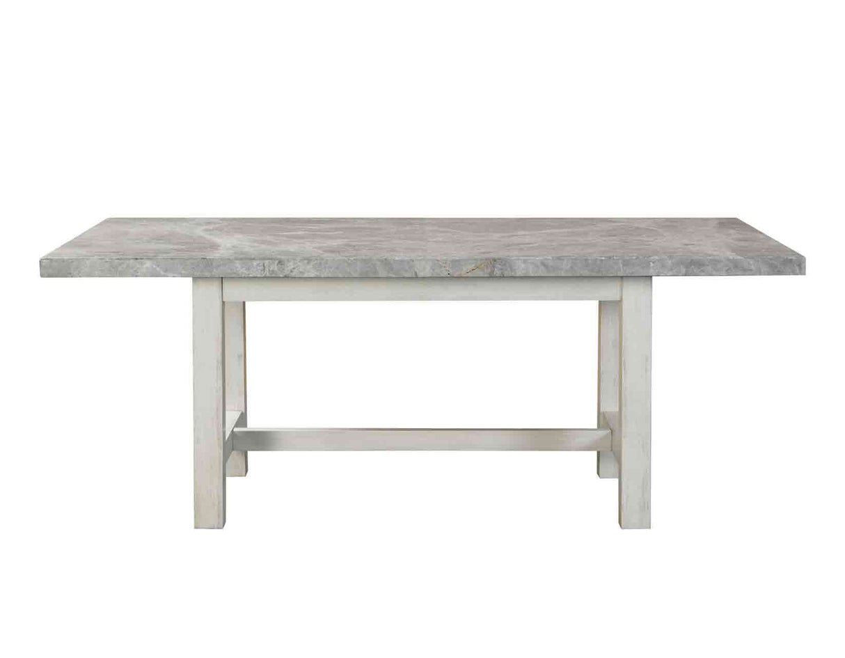 Canova 5-Piece 78-inch Gray Marble Dining Set(Table & 4 Side Chairs) from Steve Silver - Luna Furniture