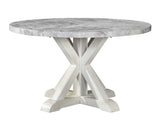 Canova 5-Piece Gray Marble Dining Set(Table & 4 Side Chairs) from Steve Silver - Luna Furniture