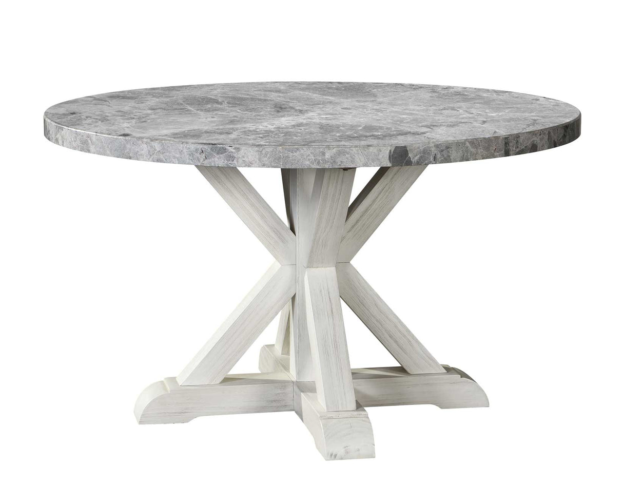 Canova 5-Piece Gray Marble Dining Set(Table & 4 Side Chairs) from Steve Silver - Luna Furniture