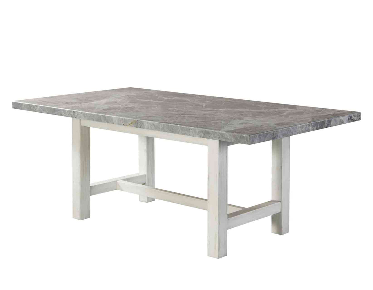 Canova 78-inch Gray Marble Top Dining Table from Steve Silver - Luna Furniture