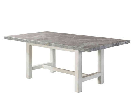 Canova 78-inch Gray Marble Top Dining Table from Steve Silver - Luna Furniture