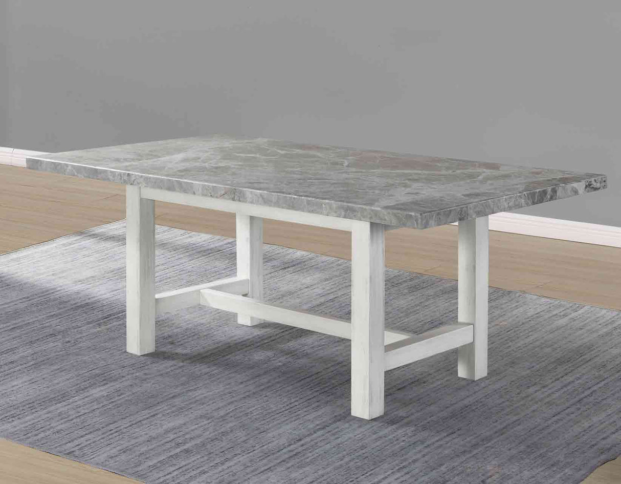 Canova 78-inch Gray Marble Top Dining Table from Steve Silver - Luna Furniture