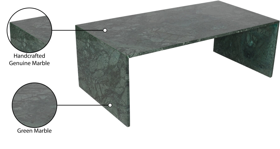 Canova Coffee Table Green from Meridian - Luna Furniture