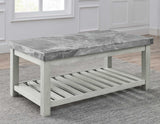 Canova Gray Marble Coffee Table from Steve Silver - Luna Furniture