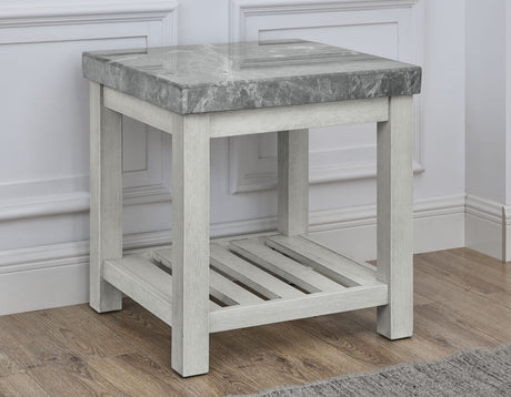 Canova Gray Marble Top End Table from Steve Silver - Luna Furniture