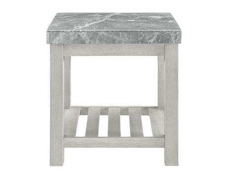 Canova Gray Marble Top End Table from Steve Silver - Luna Furniture