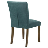 Cantley Upholstered Dining Side Chair Blue (Set of 2) from Coaster - Luna Furniture