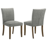 Cantley Upholstered Dining Side Chair Grey (Set of 2) from Coaster - Luna Furniture