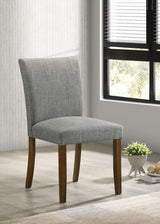 Cantley Upholstered Dining Side Chair Grey (Set of 2) from Coaster - Luna Furniture