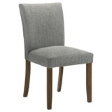 Cantley Upholstered Dining Side Chair Grey (Set of 2) from Coaster - Luna Furniture