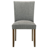 Cantley Upholstered Dining Side Chair Grey (Set of 2) from Coaster - Luna Furniture