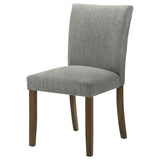 Cantley Upholstered Dining Side Chair Grey (Set of 2) from Coaster - Luna Furniture