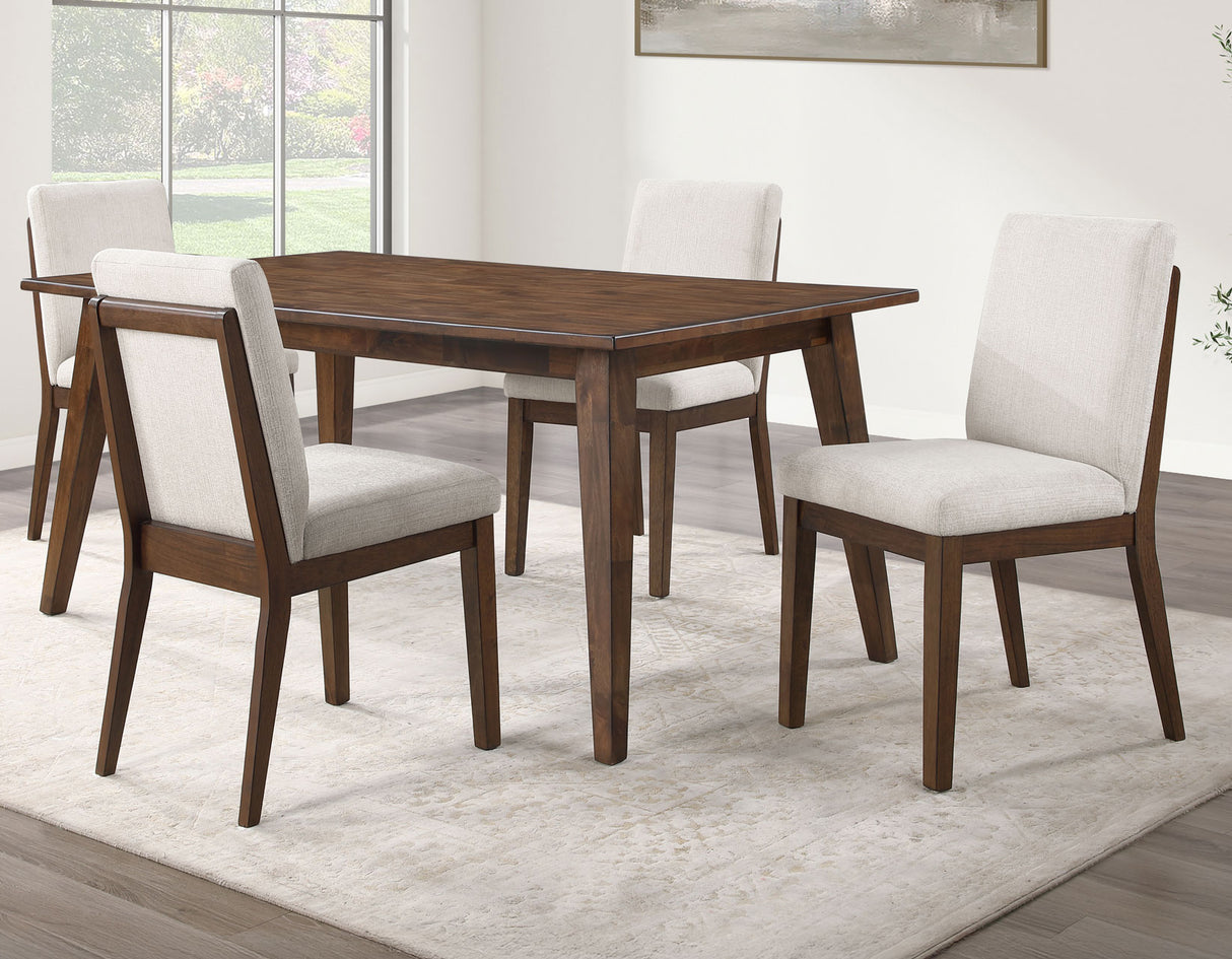 Canton 5-Piece 72″ Upholstered Side Chair Dining Set from Steve Silver - Luna Furniture