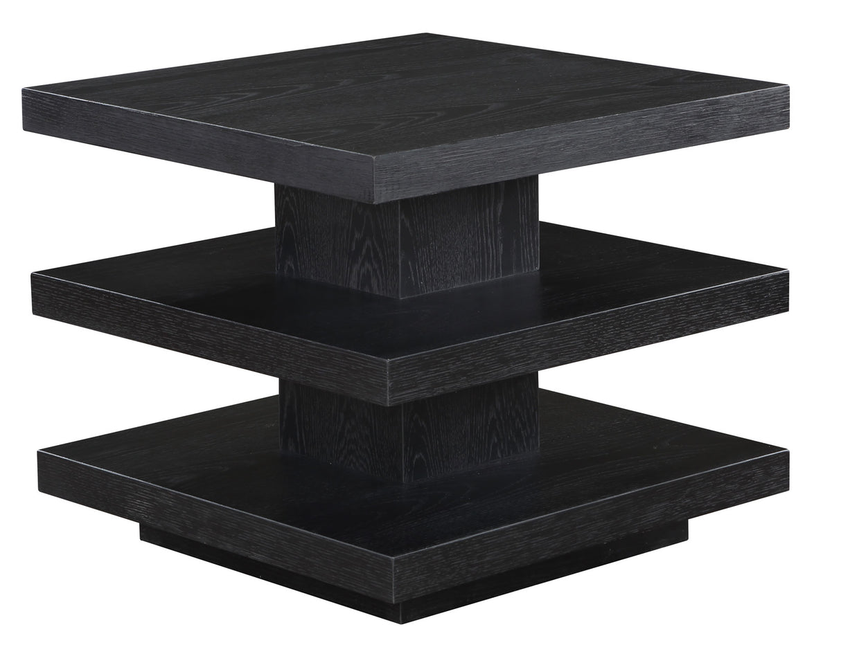 Canyon 3-Piece Table Set, Black (Cocktail Table & 2 End Tables) - SET | CAN100KC | CAN100KE(2)