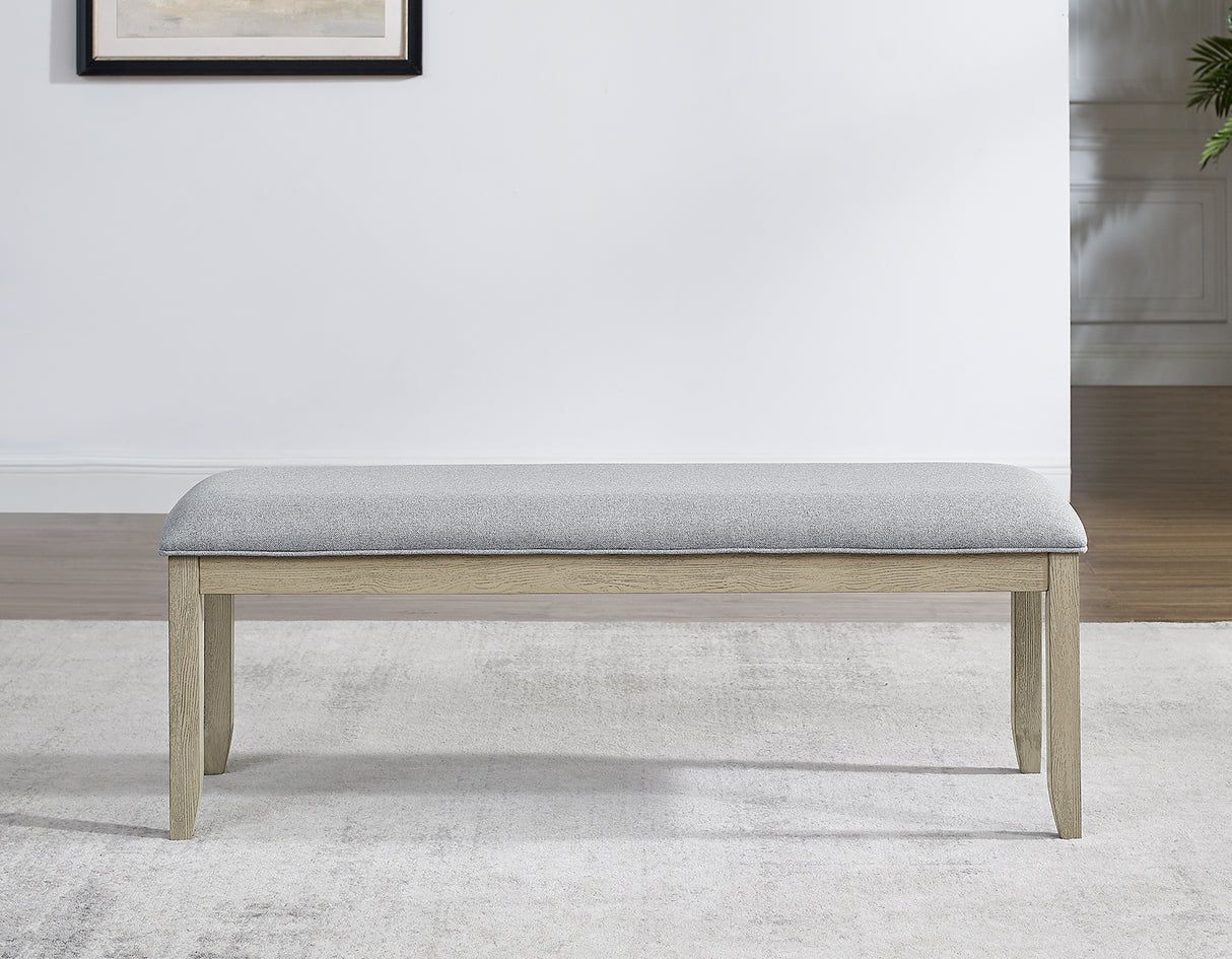 Carena Backless Dining Bench Gray from Steve Silver - Luna Furniture