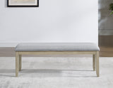 Carena Backless Dining Bench Gray from Steve Silver - Luna Furniture