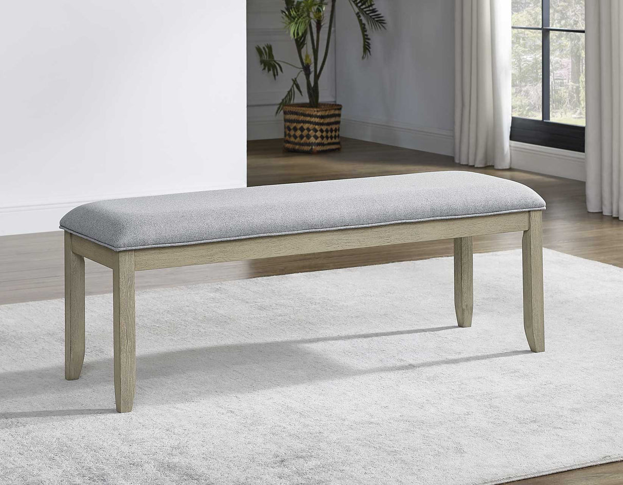 Carena Backless Dining Bench Gray from Steve Silver - Luna Furniture