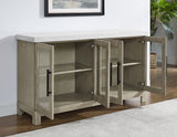 Carena White Marble Top Sideboard with Touch Lighting from Steve Silver - Luna Furniture