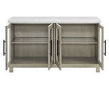 Carena White Marble Top Sideboard with Touch Lighting from Steve Silver - Luna Furniture