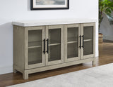 Carena White Marble Top Sideboard with Touch Lighting from Steve Silver - Luna Furniture