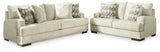 Caretti Sofa and Loveseat in Parchment from Ashley - Luna Furniture