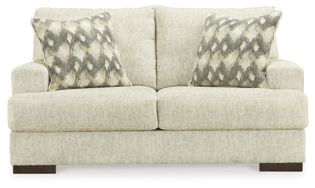 Caretti Sofa and Loveseat in Parchment from Ashley - Luna Furniture