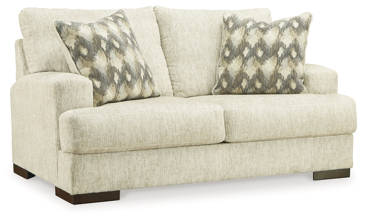 Caretti Sofa and Loveseat in Parchment from Ashley - Luna Furniture