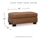 Carianna Chair and Ottoman in Caramel - PKG015491