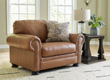 Carianna Chair and Ottoman in Caramel - PKG015491