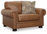 Carianna Chair and Ottoman in Caramel - PKG015491