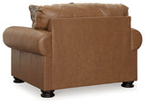 Carianna Chair and Ottoman in Caramel - PKG015491