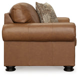 Carianna Chair and Ottoman in Caramel - PKG015491