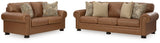 Carianna Sofa and Loveseat in Caramel - PKG015492