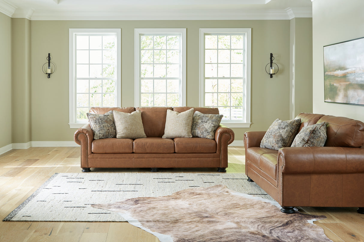 Carianna Sofa and Loveseat in Caramel - PKG015492