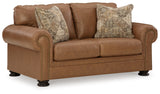 Carianna Sofa, Loveseat, Chair and Ottoman in Caramel - PKG015493